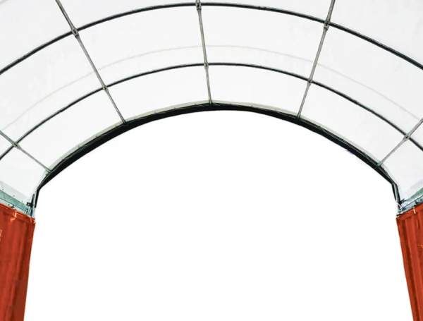20x20 Heavy Duty 15 oz PVC Fabric Container Shelter - Image 5