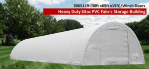 fabric storage building