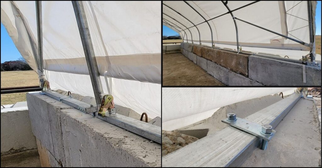6 Mounting Options for PVC Shelters: Choosing the Best Fit 4 Concrete Block Foundation