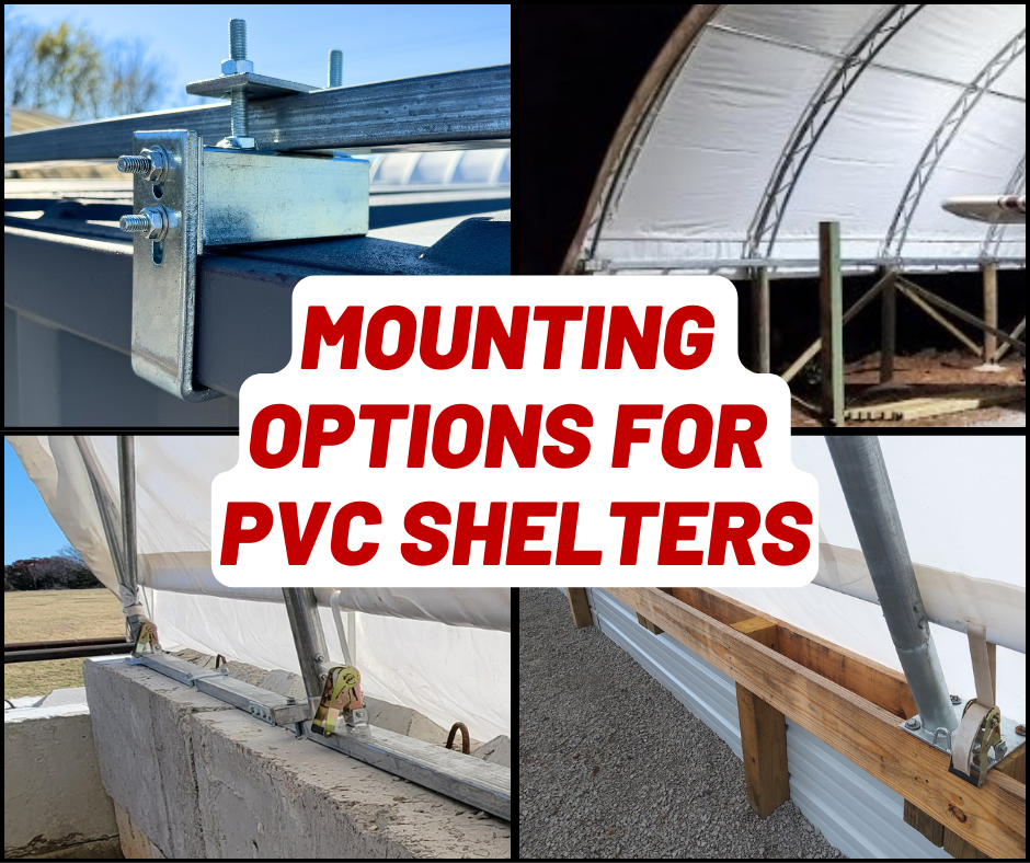 Mounting Options for PVC Shelters