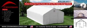 dual truss fabric building