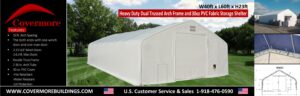 dual truss fabric building